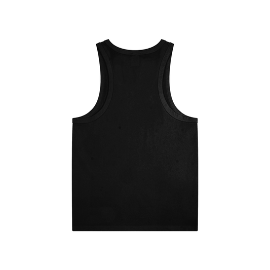 White Logo Performance Tank Top