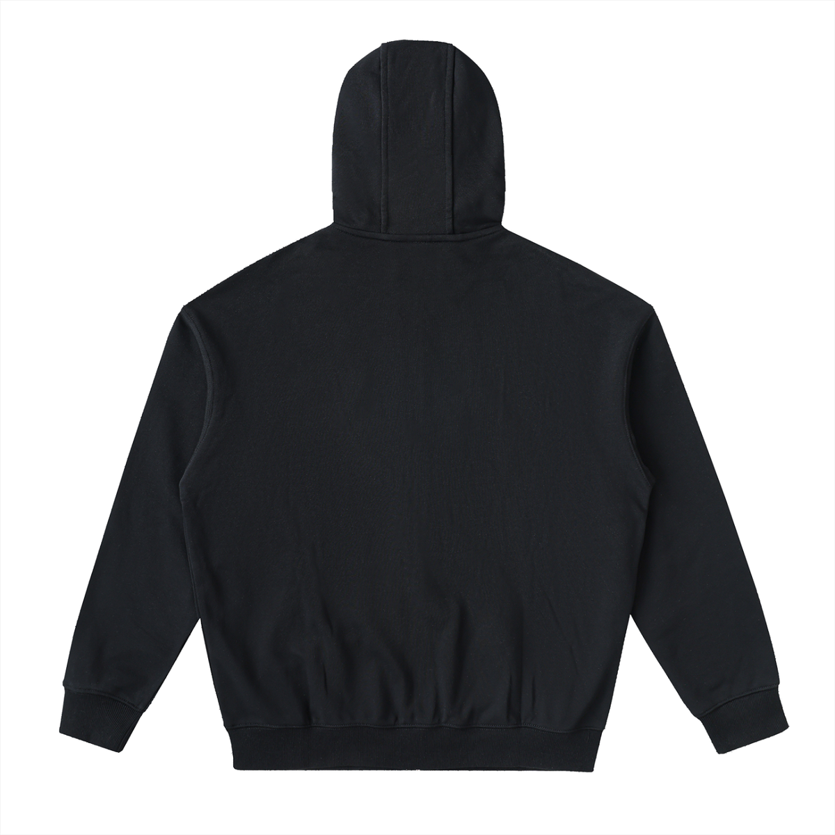 Gold Logo Drop-Shoulder Zip Up Hoodie