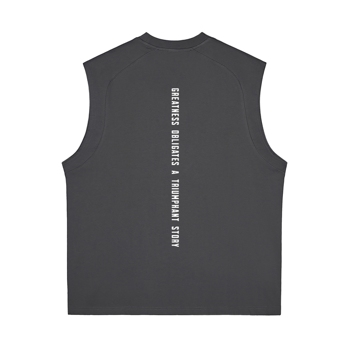 White Logo, Back Slogan Quick-Dry Cooling Tank Top