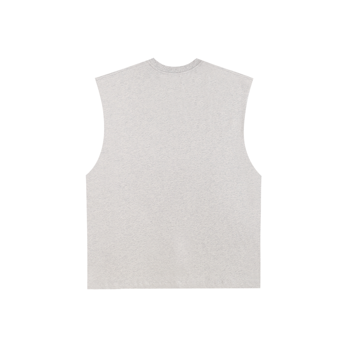 White Logo Cotton Tank Top