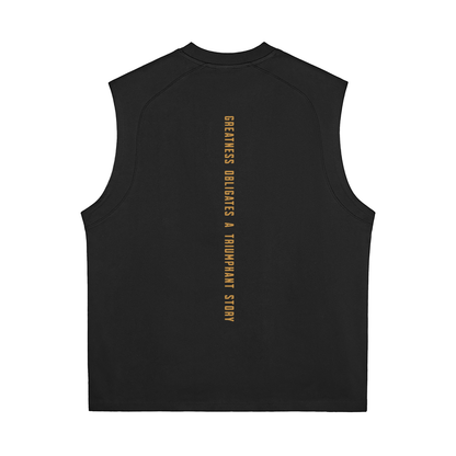 Gold Logo Quick-Dry Cooling Tank Top
