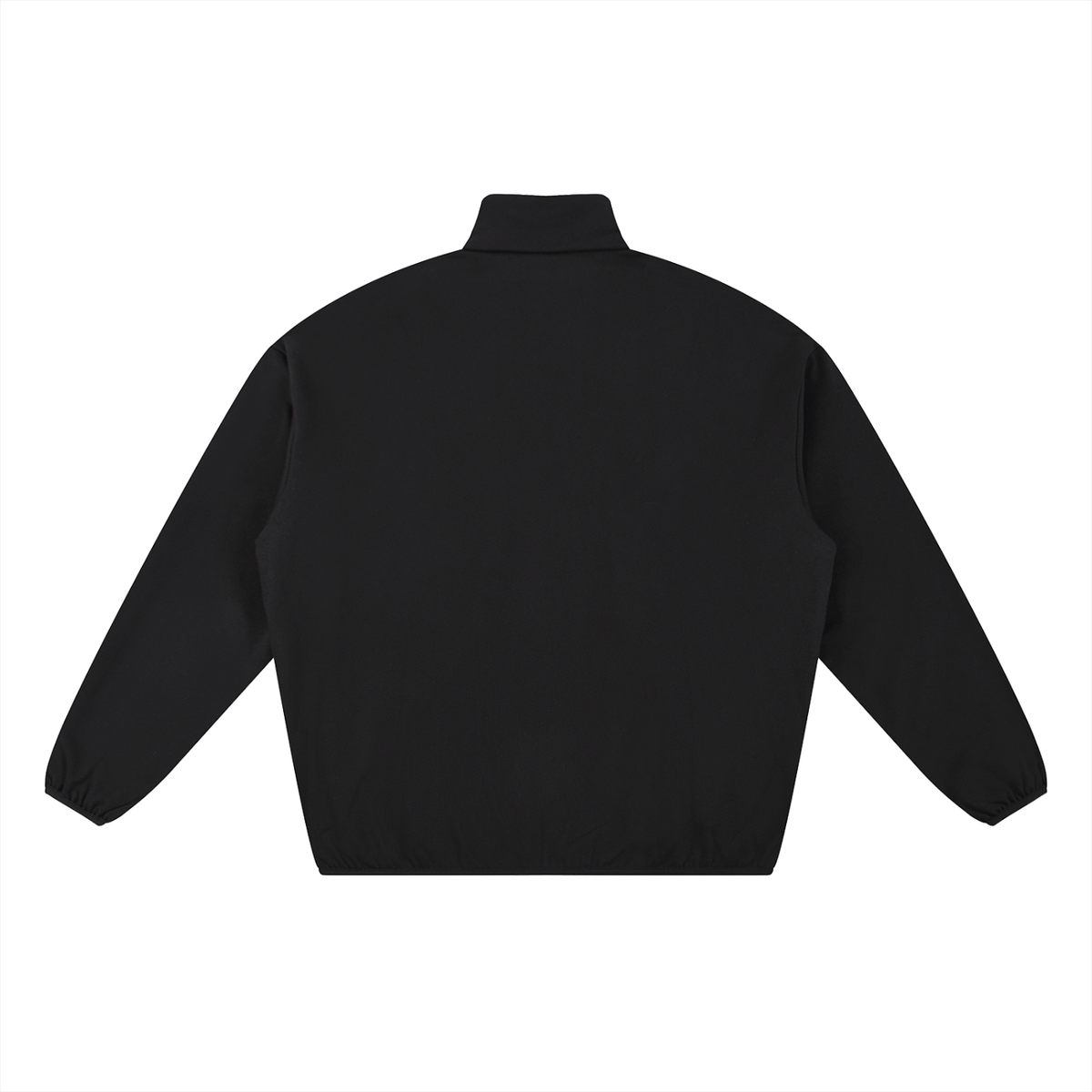 Mens White Logo Heavyweight Stand Collar Jacket