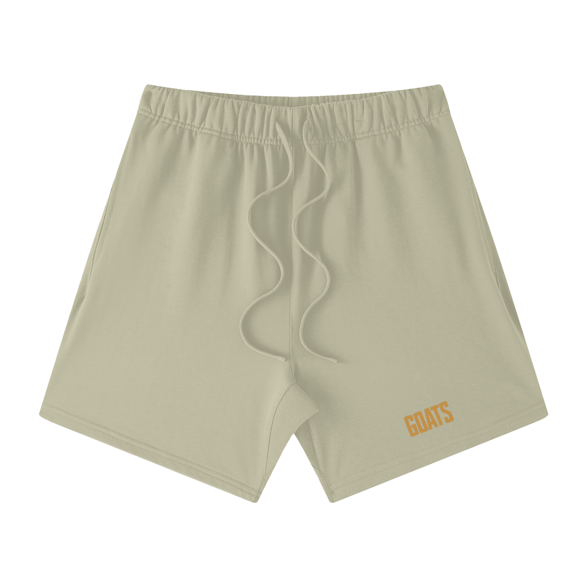Gold Logo Loose Fit Cotton Shorts