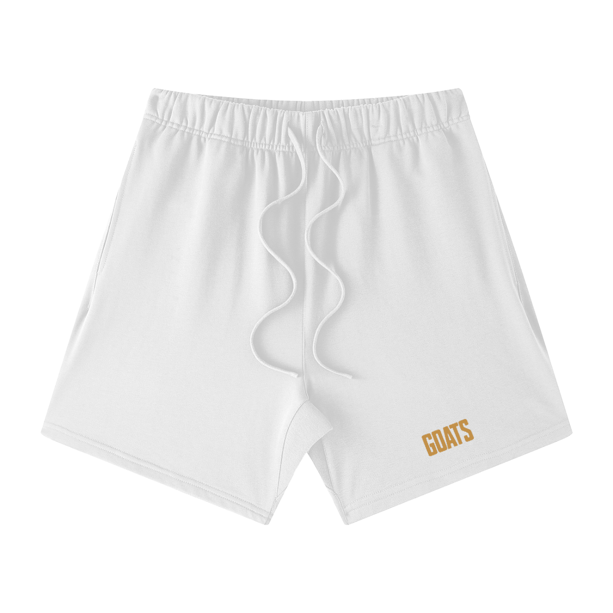 Gold Logo Loose Fit Cotton Shorts