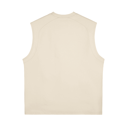 Gold Logo Skin tone tank top and shorts outfit