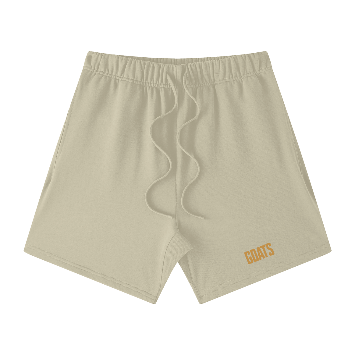 Gold Logo Loose Fit Cotton Shorts