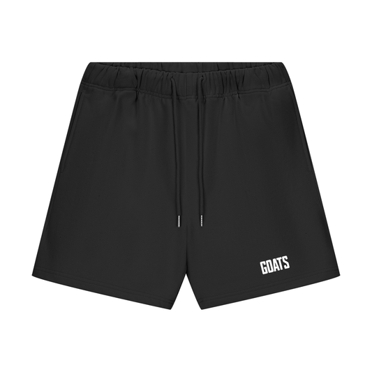 White Logo Heavyweight Fleece Loose Fit Shorts