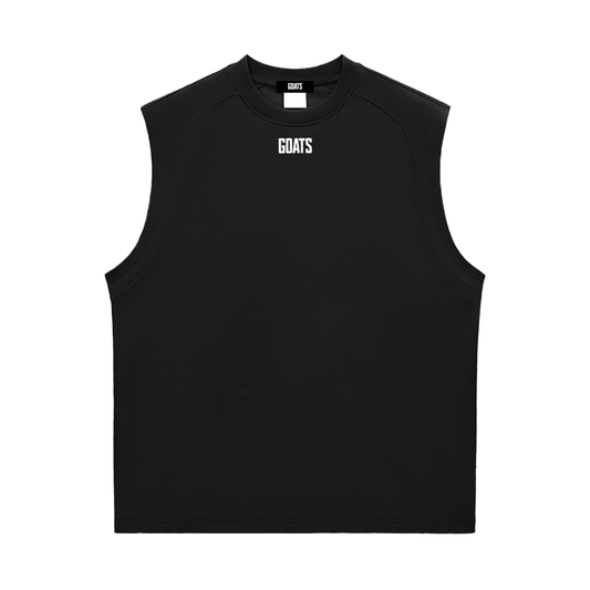 White Logo Quick-Dry Cooling Tank Top