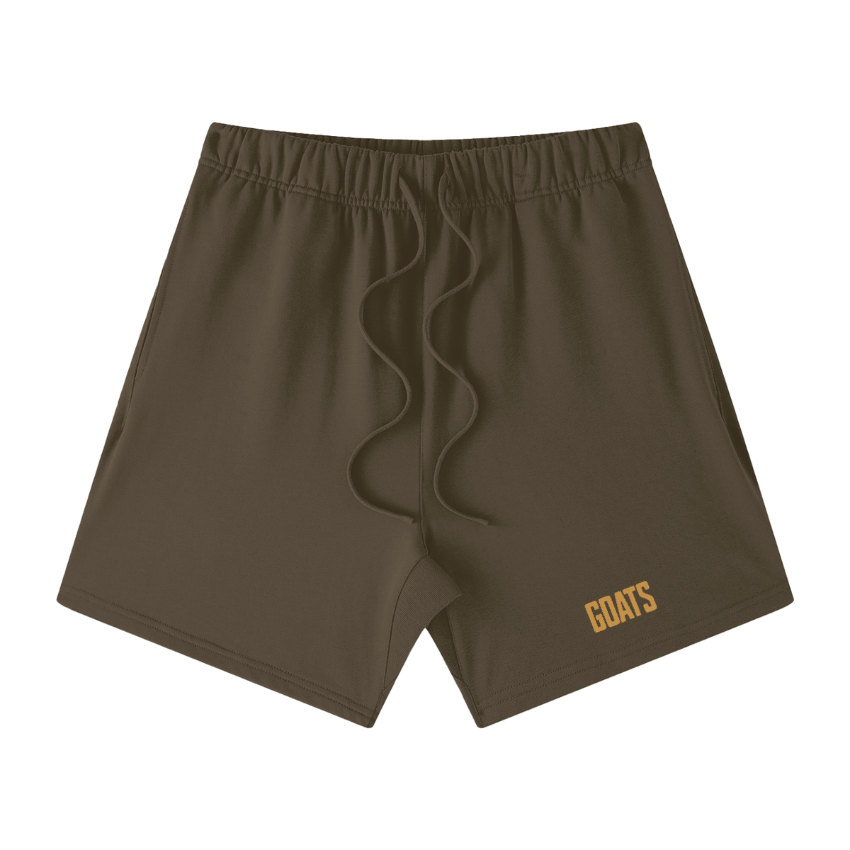 Gold Logo Loose Fit Cotton Shorts