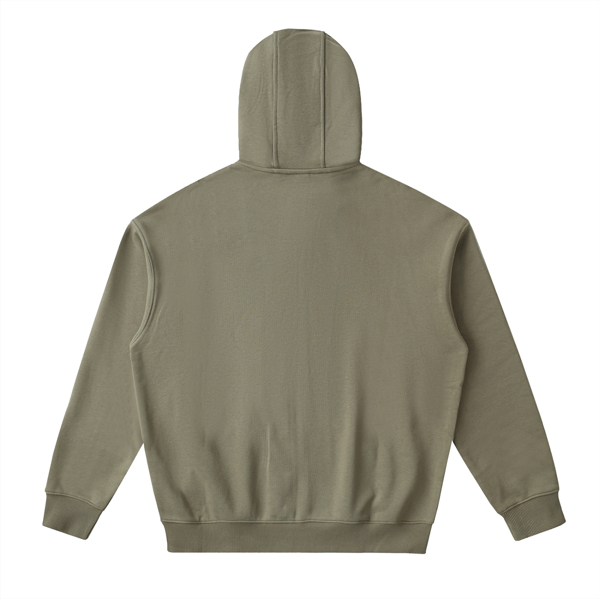 Gold Logo Drop-Shoulder Zip Up Hoodie