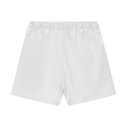 Black Logo Heavyweight Fleece Loose Fit Shorts