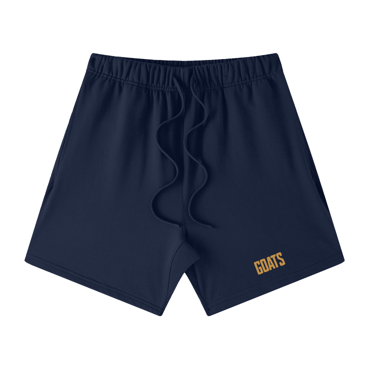 Gold Logo Loose Fit Cotton Shorts