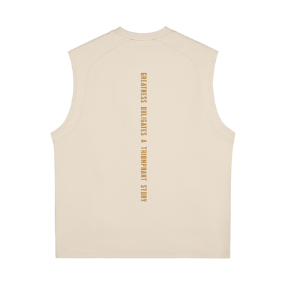 Gold Logo Quick-Dry Cooling Tank Top