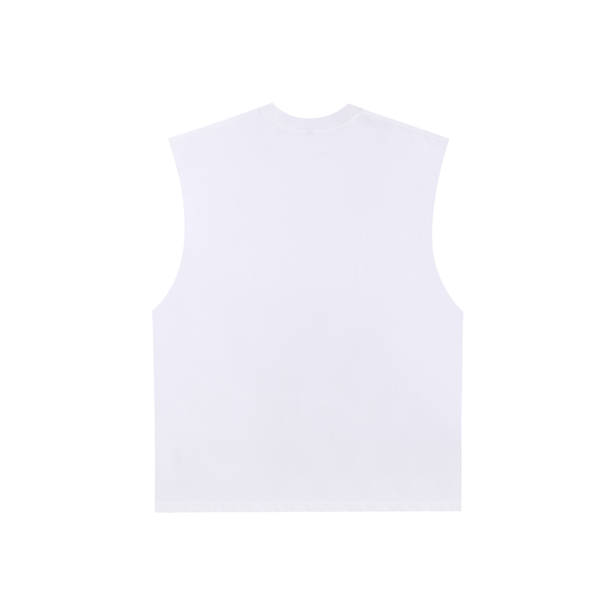 Black Logo Cotton Tank Top