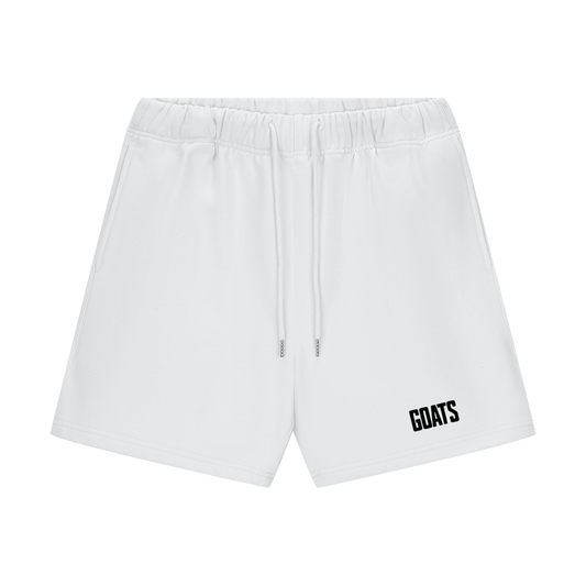 Black Logo Heavyweight Fleece Loose Fit Shorts