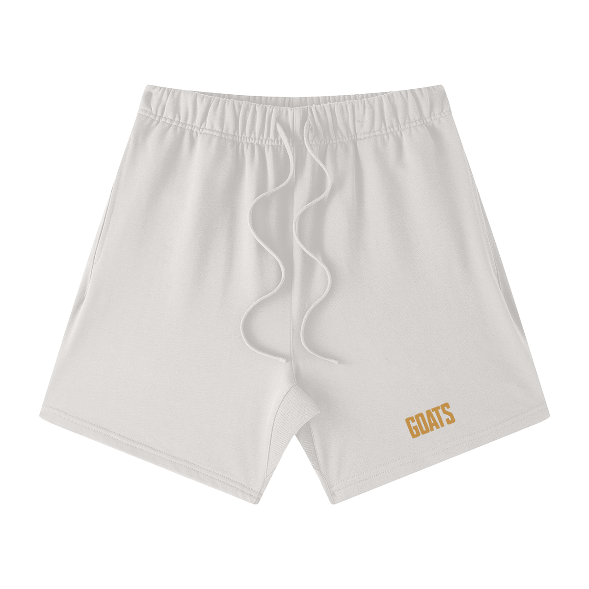 Gold Logo Loose Fit Cotton Shorts