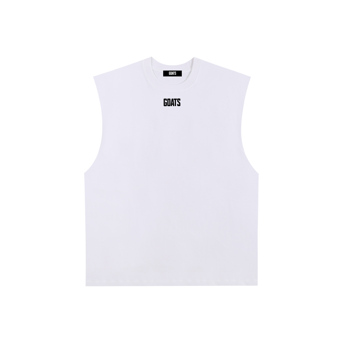 Black Logo Cotton Tank Top